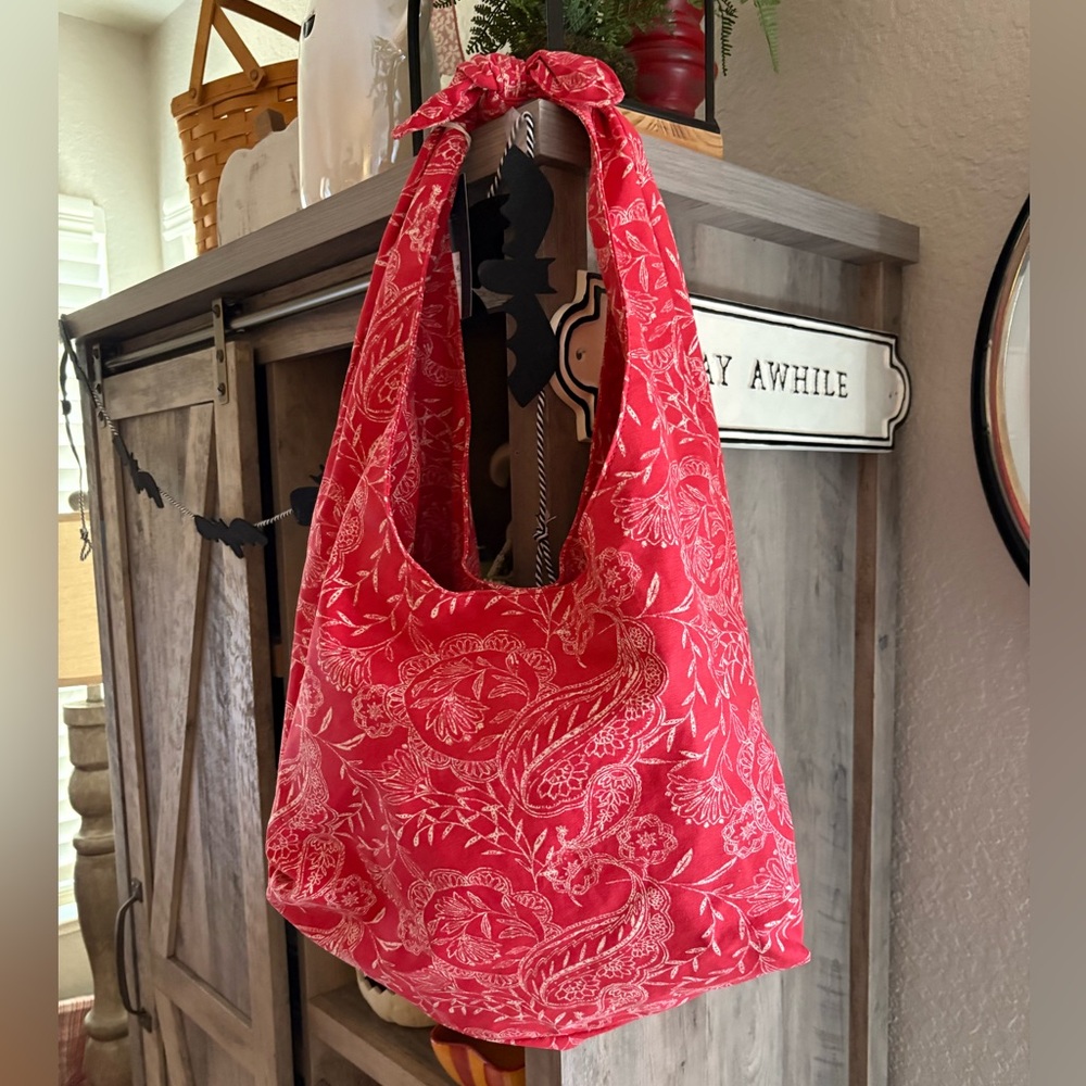 Universal Thread Red Bandana Paisley Bag